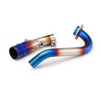 Pot D'Échappement Système D'échappement pour Moto pour Yamaha Xmax X-Max 300 250 XMAX300 X-MAX250 2017-2024, Tube Liaison Coudé 51 Mm Moto Silencieux Tuyau(Couleur 1)