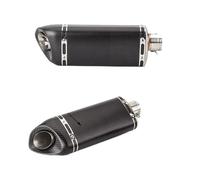 Pot d'échappement Universel Moto Muffler 36-51 mm 395 mm en Fibre de Carbone véritable avec Silencieux DB Killer Amovible.