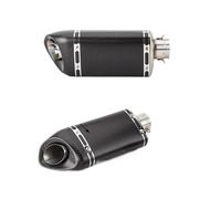 Pot d'échappement Universel Moto Muffler 36-51 mm 395 mm en Fibre de Carbone véritable avec Silencieux DB Killer Amovible.