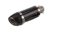 Pot d'échappement Universel pour Moto entrée 51 mm en Fibre de Carbone véritable Compatible Suzuki GSR 600 et CBR125 R1.