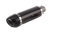 Pot d'échappement Universel pour Moto entrée 51 mm en Fibre de Carbone véritable Compatible Suzuki GSR 600 et CBR125 R1.