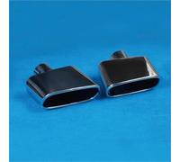 Pot D'échappement Voiture Embout De Silencieux D'échappement Carré 160 Mm/210 Mm, 1 Pièce, En Acier Inoxydable 304 Noir Titane, Pour Voiture(160MM Silver-Right)