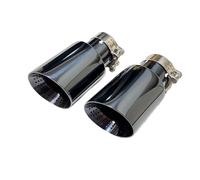 Pot D'échappement Voiture Embout D'échappement 101 Mm Ou 114 Mm Acier Inoxydable, Titane Noir, Grand Diamètre, Système Silencieux Ouvert Pour Voiture, Embout Queue Perforé(63mm-101mm)