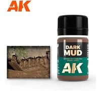 Pot d'enamel effects AK Interactive Dark Mud Effects Marron 35 ml