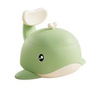 Pot d'entraînement compact en forme de baleine pour bébé - Siège ergonomique - Nettoyage rapide - Pour voyage à la maison - Pot portable sur le thème des baleines pour bébé