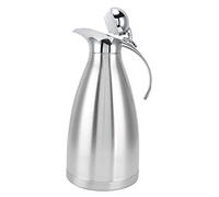 Pot d'isolation CheoTime, 304 Carafe thermique en acier inoxydable, cafetière à vide à vide Isulate Isulated With Appuy Bouton Top pour eau chaude Café à la maison (1,5 L)