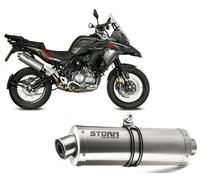 Pot d'echappement by Mivv Oval Acier Inoxydable Benelli TRK 502 X 2018 > 2026