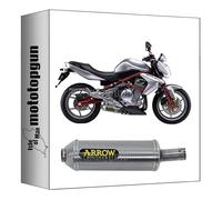 pot echappement approuve arrow maxi race-tech en aluminium avec embout en acier compatible avec kawasaki er6n er-6n 2005 2006 2007 2008 2009 2010 2011 mototopgun 71698ao