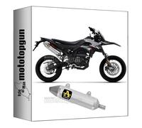 pot echappement approuve arrow thunder en aluminium avec embout en acier compatible avec aprilia rx - sx 4t 125 2018 2019 2020 mototopgun 52509ao