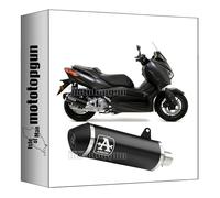 pot echappement approuve catalyse arrow urban en aluminium noir avec embout en acier noir compatible avec yamaha xmax x-max 125 2018 2019 2020 mototopgun 53526ann + 53073kz