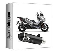 pot echappement approuve open arrow urban en aluminium noir avec embout en acier noir compatible avec honda xadv x-adv 350 2022 2023 mototopgun 53546ann