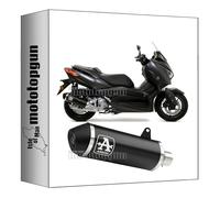 pot echappement approuve open arrow urban en aluminium noir avec embout en acier noir compatible avec yamaha xmax x-max 125 2018 2019 2020 mototopgun 53526ann + 53073mi