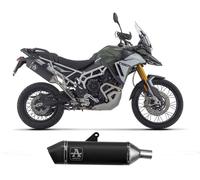 Embout Echappement Arrow Veloce aluminium noir homologue Triumph Tiger 900 2024