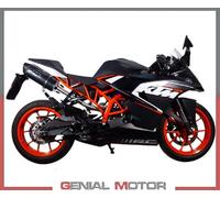 Pot Echappement GPR DEEPTONE INOX Approuvé pour KTM RC 200 High Level 2014 2016