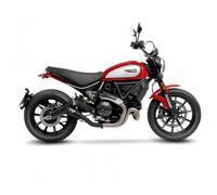 Leovince Lv 10 Full Black Ducati Scrambler 800 Icon Not Homologated Muffler Argenté Not Homologated