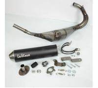 Pot Echappement Leovince pour HM V6 Gilera 50 SMT 2003-17 Noir Passage Bas Neuf