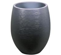Pot Egg Graphit Haut - Anthracite - 50x60cm 53l - Eda Plastiques - Intérieur Et Extérieur