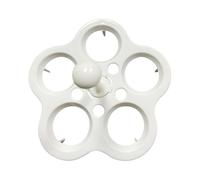 Pot Egg Rack - PP, 4-Hole 3.62x3.62x3.31in Egg Steamer Rack Boiled Eggs Holder | Space-Saving Kitchen Accessory, Eggs Cooker Racks For Indoor Cooking, Camping, Family Meals, Urban Apartments