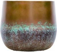 Pot Elisa Mystic Bronze - Pot décoratif 39cm x 32cm - Cache-pot élégant avec finition bronze
