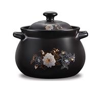 Pot En Argile Pour La Cuisson, Pot En Pierre Japonaise Avec Couvercle, Casserole En Céramique Bibimbap Et Soupe Pot À Soupe En Argile Pot En Terre Résistant À La Chaleur Pour De Cuisine,5.5L