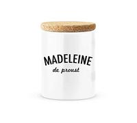 Pot en Céramique avec Couvercle en Liège - Cosy & Cocooning Personnalisé - Mot Affectueux & Mignon - Rangement Café, Sucre, Accessoires - Cadeau & Déco Maison Bureau - France (N°20)
