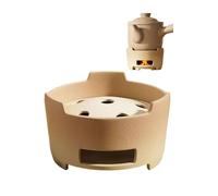 Pot en faïence non émaillée pour médecine chinoise, en terre cuite naturelle, avec couvercles, pour la soupe et l'ébullition, 3 000 ml (base chauffante)