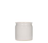 Pot en grès 160 ml, céramique, blanc, bouchage: bouchon