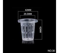 Pot En Maille De Colonisation Hydroponique, Panier De Tasse En Filet, Plantation Aéroponique, Culture De Clone, Plante De Pépinière Sans Sol, 50 Pièces/Ensemble.No.30