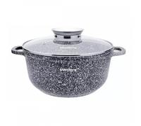 Klausberg Casserole KB-7521 – Ø 22 cm – 3,3 L – Revêtement en marbre – Système Aroma Knob