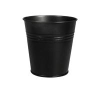 Pot En Métal, 10,5cm Ø, Noir, 11cm, Fond Ø7,5cm