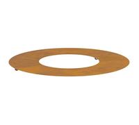 Pot en métal pour arbre - vidaXL - Ø60 cm - Marron - Design minimaliste - Affichage surélevé - Décor extérieur