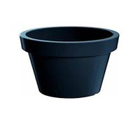 Pot en plastique avec support Lofly en couleur anthracite 49 (L) x 49 (l) x 45,5 (H) cm