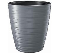 Pot en plastique Maze avec réservoir 68L en couleur gris pierre 47,5 (L) x 47,5 (l) x 52,3 (H) cm