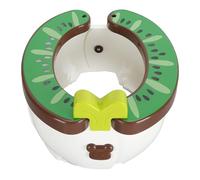 Pot en Plastique Portable Pliable, Seau à Pipi en Voiture pour bébé, Siège de Pot pour la Maison, la Maternelle, les Voyages et le Camping (BROWN)