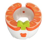 Pot en Plastique Portable Pliable, Seau à Pipi en Voiture pour bébé, Siège de Pot pour la Maison, la Maternelle, les Voyages et le Camping (ORANGE)