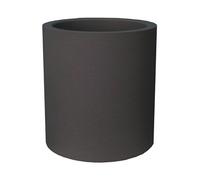 - Pot en plastique rond aspect granit 40 cm gris