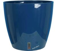 RiViERA Pot en plastique Eva rond avec réserve d'eau 30 cm Bleu