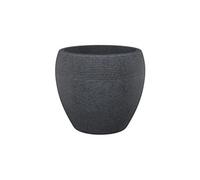 pot en plastique rotomoule lineo 282 - 48 x 39 cm - noir granite