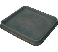 Pot en plastique soucoupe geli Bianca 43x43x4 cm anthracite