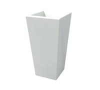 POT EN RÉSINE 65 BLANC MODERNE ROND PLASTIQUE PLANTES POT COULEUR BLANCHE