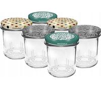 Pot en verre avec bouchon à vis et TO fi82/6 346ml - 6 pièces