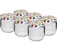 Pot en verre avec bouchon à vis TO fi82/6 370ml - 6 pièces