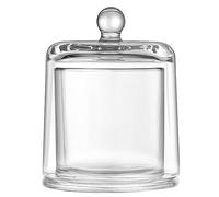 Pot en verre avec couvercle - Beurrier en verre - 210 ml - Mini bougeoir avec couvercle en forme de dôme - Cloche à beurre pour bonbons, desserts, confiture, beurrier avec couvercle