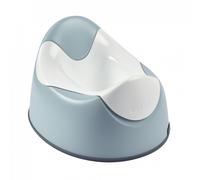 BÉABA, Pot d'Apprentissage Propreté Bébé, Made In France, Green Blue | Toilette Enfant, Ergonomique, Poignées de préhension sur la cuvette, Joint antidérapant, Hygiénique, Facile d'entretien