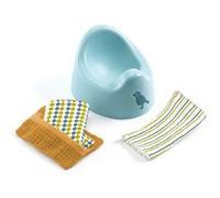 Pot et lingettes pour poupon Pomea Djeco Multicolore G