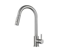 Pot Filler Brass Folding with Three Joint Swing Arms, Hole Deck Mounted Sink Faucet, Single Handle Cold and Hot Kitchen Mixer Tap,Black (Color