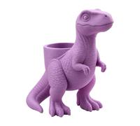 Pot fleurs dinosaure 3D, cache-pot succulentes T-Rex | Forme de dinosaure imprimée en 3D en PETG durable pour succulentes et petites plantes Violet