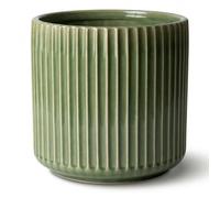 Pot grande taille d'extérieur LONDON 35x33cm vert-de-gris, en terre cuite émaillée