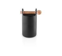 Pot Hermétique Céramique Noir Avec Cuillère Bois 11,5 X 20 Cm - Ts
