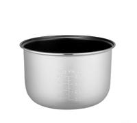 Pot intérieur de rechange en alliage pour riz pour cuisinière, insert anti-adhésif adapté pour la cuisson du riz et d'autres plats avec indicateurs de capacité précis et efficacité thermique (4 L)
